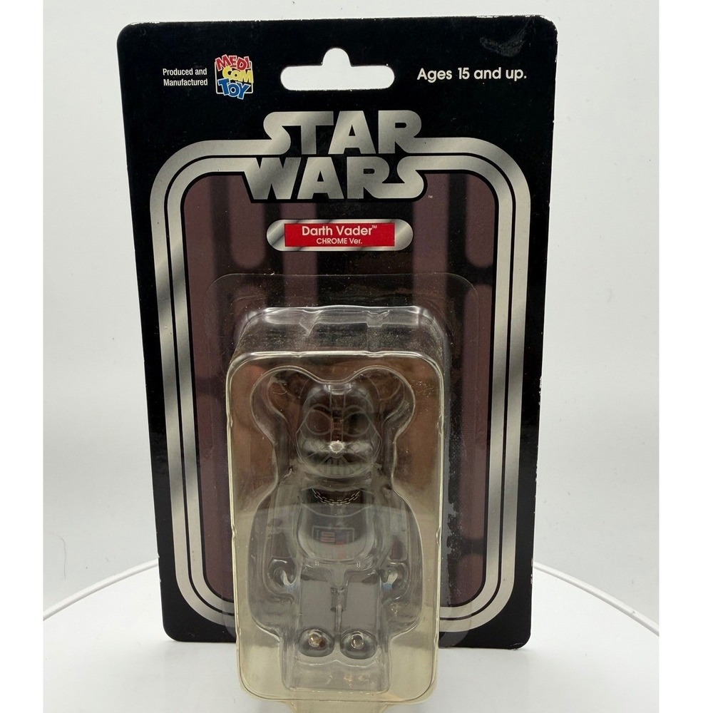Medicom Toy BE@RBRICK Star Wars Darth Vader (Chrome Ver.) 100% Figure Brand New